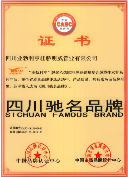四川驰名品牌